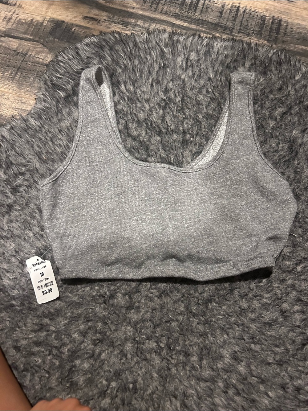 Better Be Heather Gray Scoop Neck Bralette